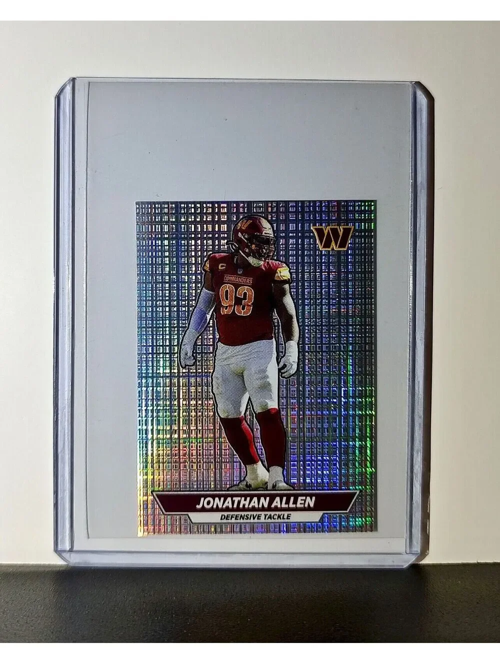 Jonathan Allen 2024 Panini NFL Sticker #346 Foil Washington Commanders
